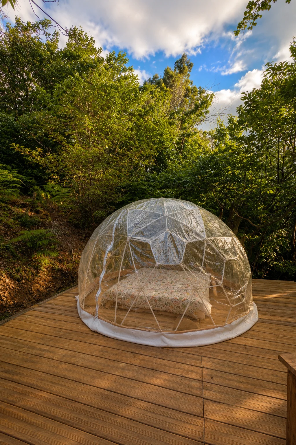 La terrasse en bois, pour vos repas face à la nature