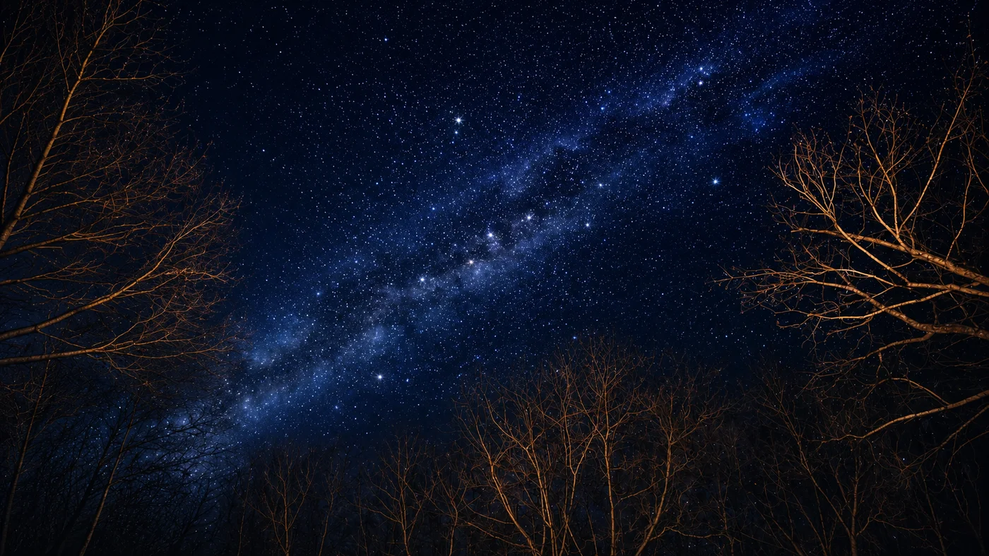 Un ciel sans pollution lumineuse, la Voie lactée certaines nuits
